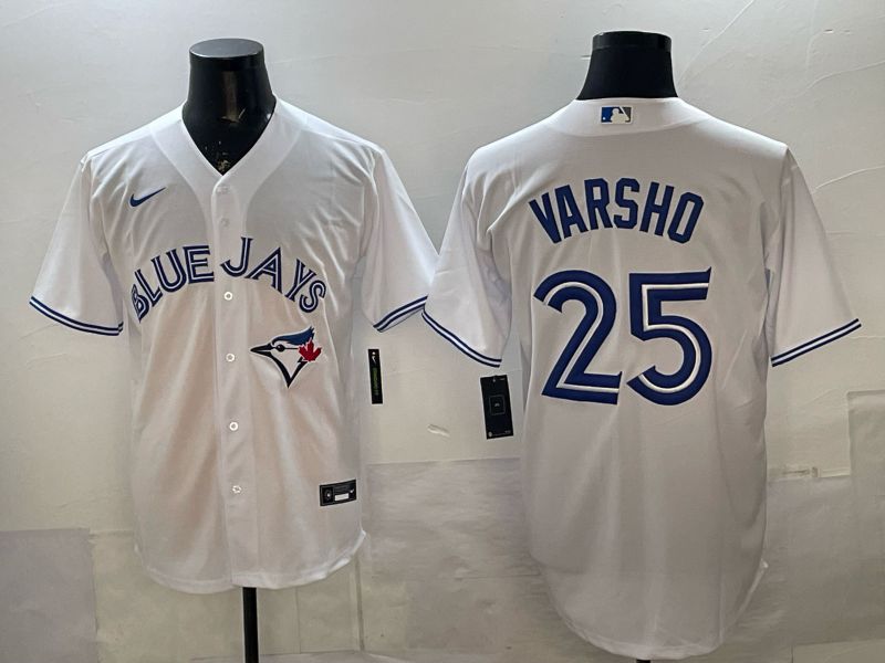 Men Toronto Blue Jays #25 Varsho White 2026 Nike Game MLB Jersey 001
